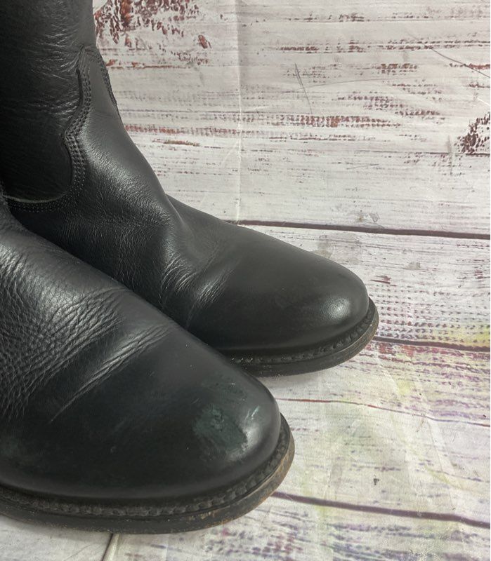 Calleen Cordero Leather Metal Detail Boots Black 8.5