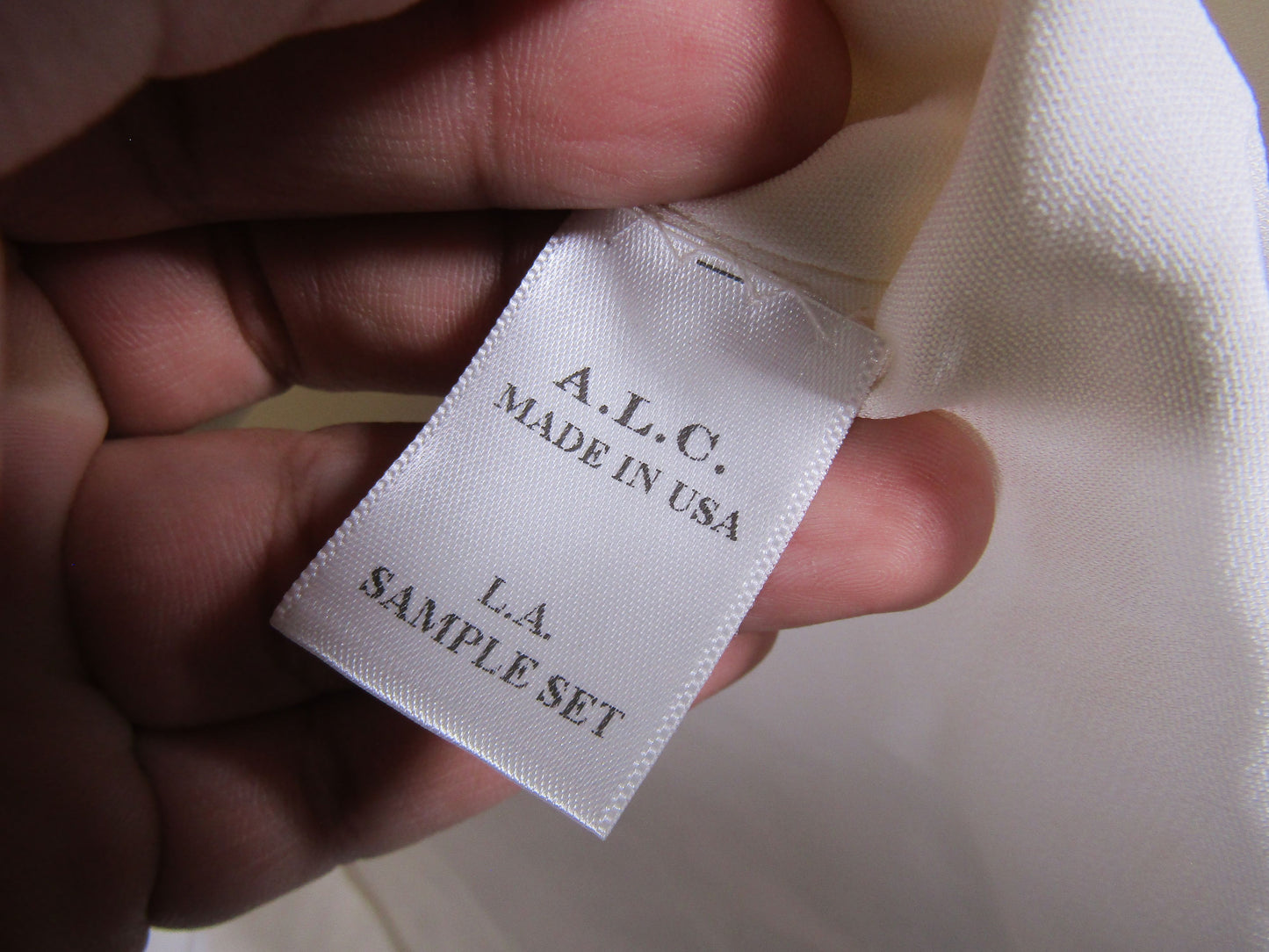 A.L.C. Women's White Sleeveless Tank Top Blouse Size S Made in The U.S.A.