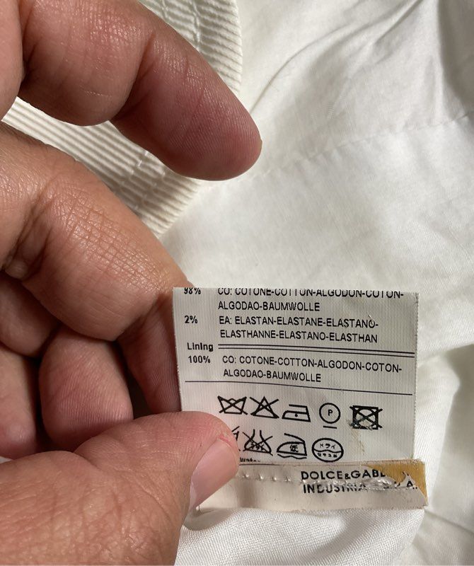 Dolce & Gabbana Women's White 3 Button Blazer Jacket Size 44