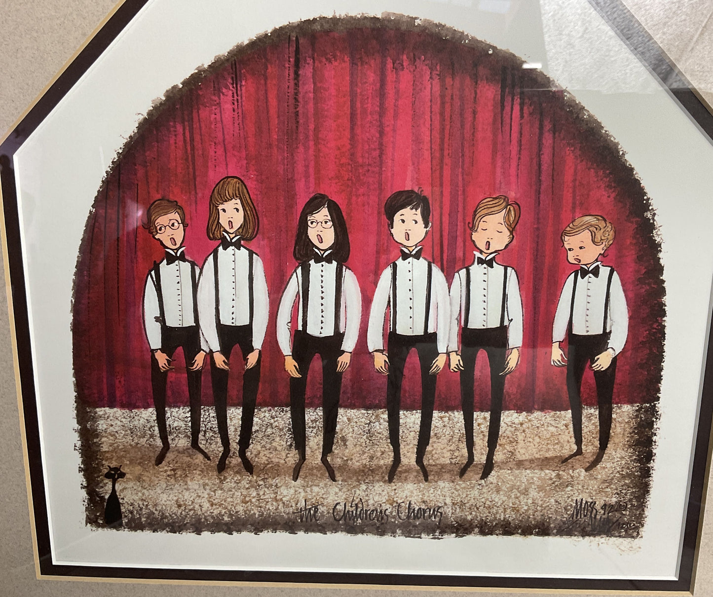 The Children's Chorus Framed Print by Signed P. Buckley Moss