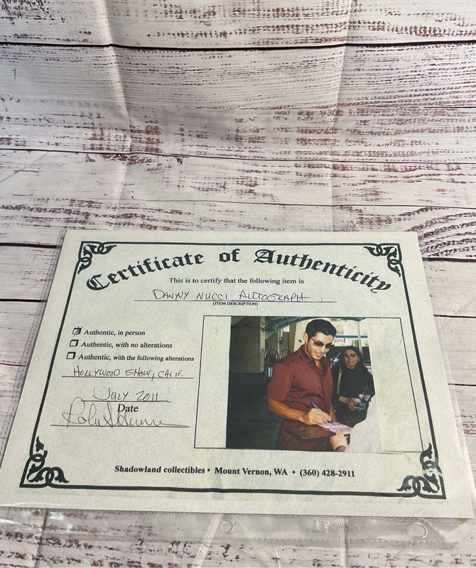 Danny Nucci Autograph Signed Titanic Movie Photo 8x10 With COA