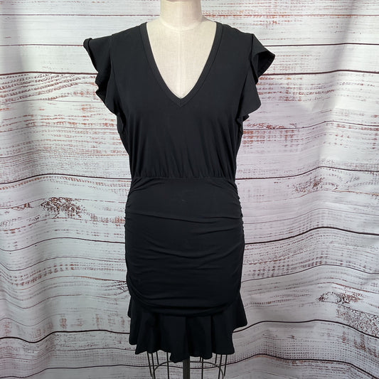 NWT VERONICA BEARD Jeans Lisette Women's Short Flutter Sleeves Ruched Dress SZ 4