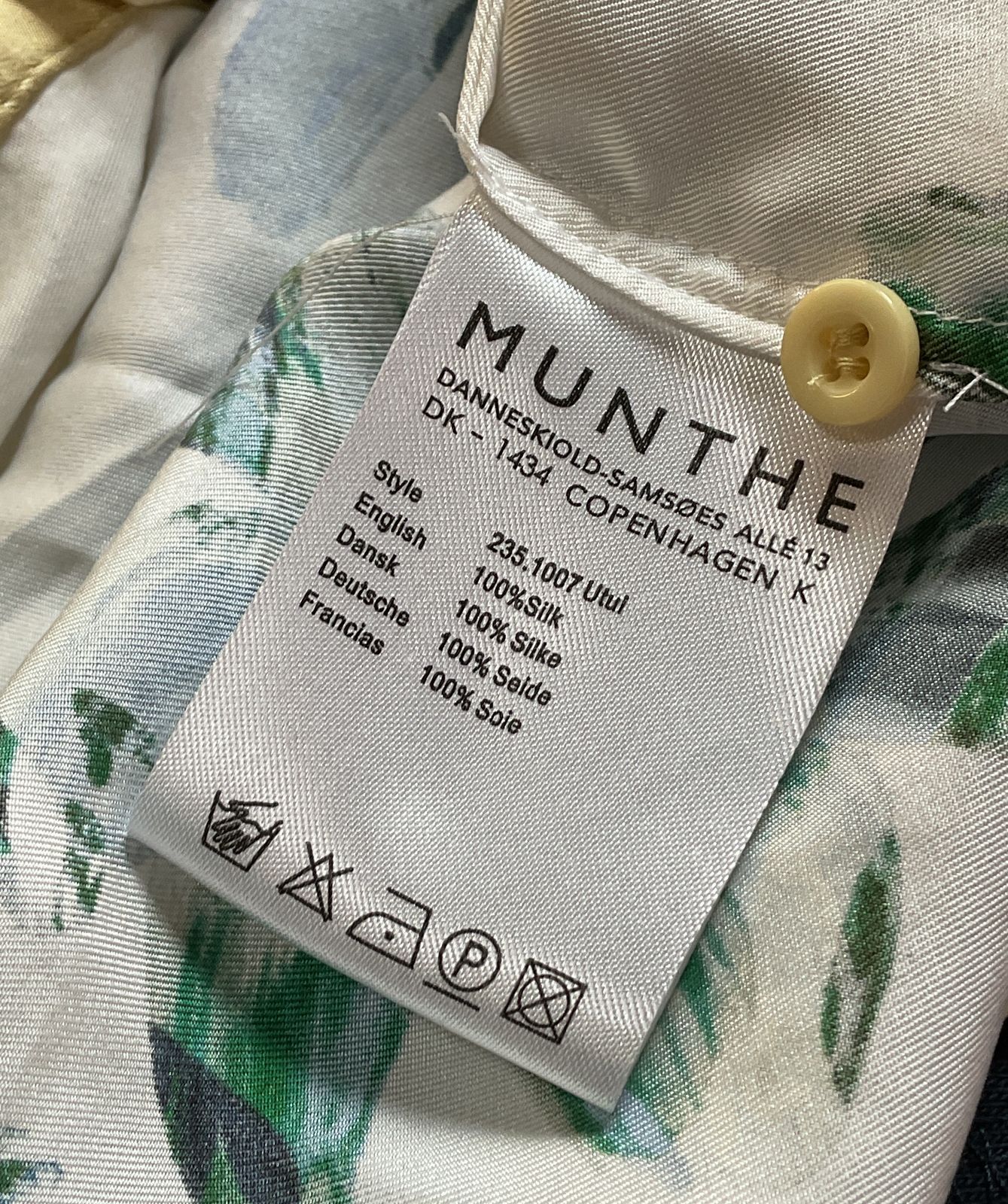 Munthe Utui Floral Print Silk Shirt Multicolor 36