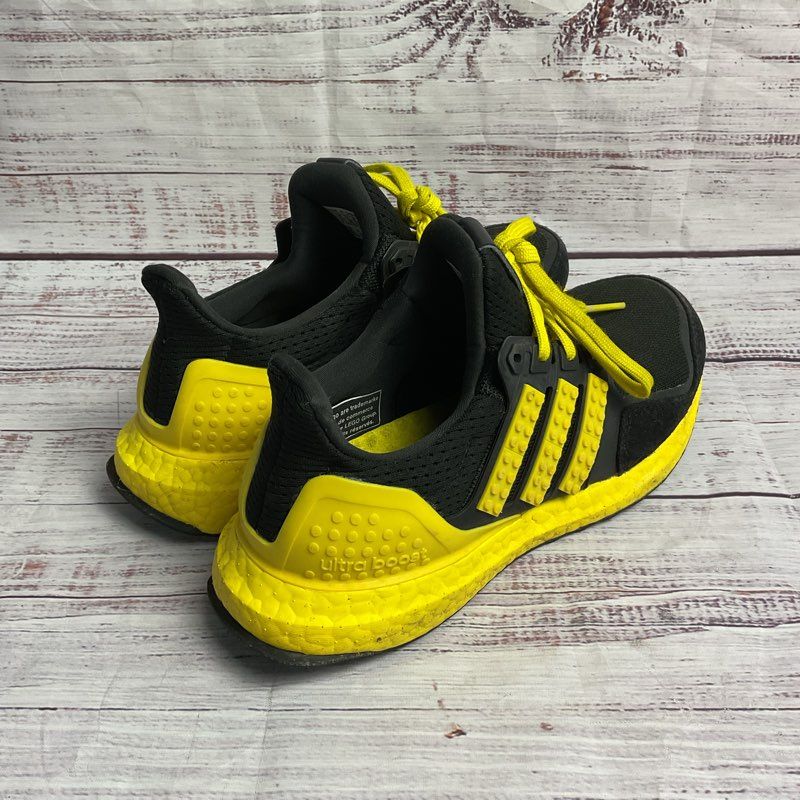 Adidas X Lego Ultra Boost Black & Yellow Athletic Sneaker Size 4 M/5.5 W US