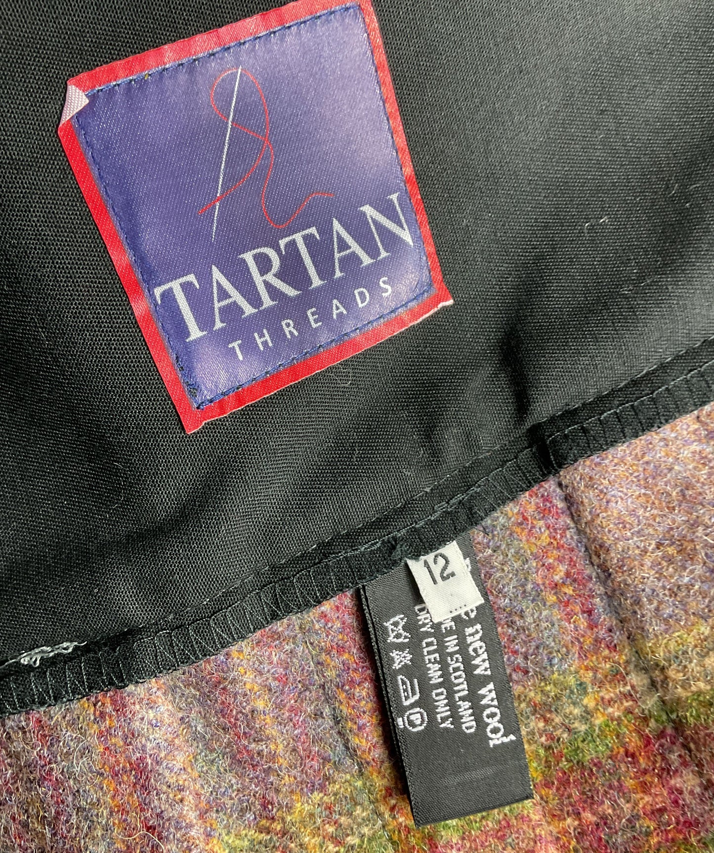 Tartan Threads Billie Dornock Wool Skirt Grape 12