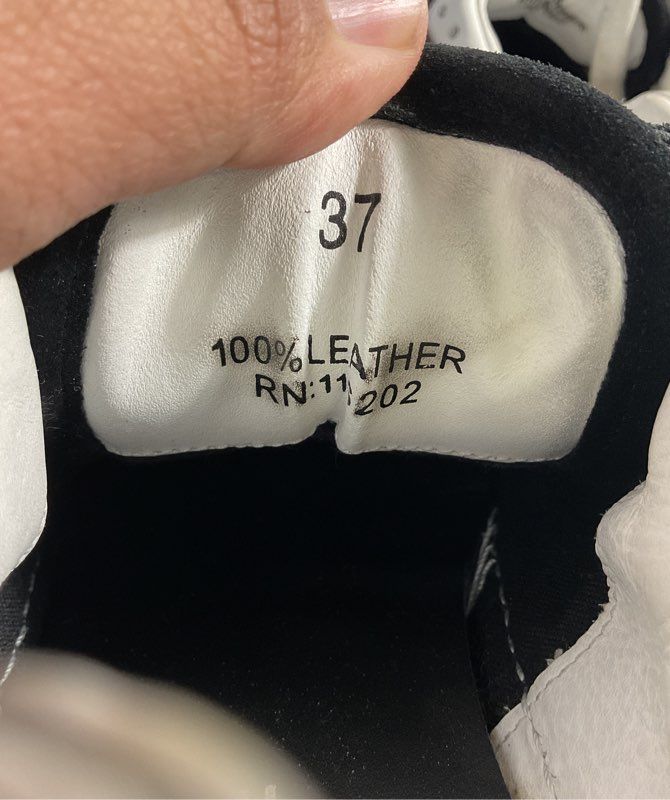 Zadig & Voltaire Nash Women's White Leather Studded Accent Sneaker Made in Italy