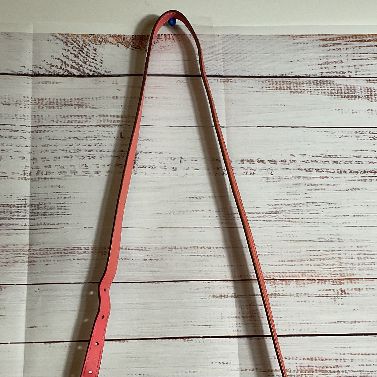 COACH Bonnie Signature Tan Pink/Coral Colorblock Trim Canvas Crossbody/Hand Bag