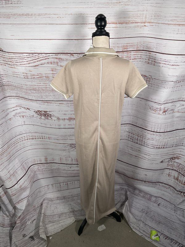 NEW SPANX AirEssentials Pique Polo Sleeveless Tank Midi Dress Ashwood Size M #2