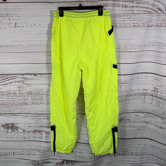 VTG. 80s Smithy's Neon Yellow Surf Print Snow Ski Pants - Size 36