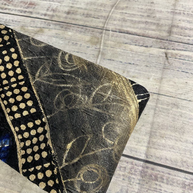 Ermenegildo Zegna 100% Silk Dark Blue Floral Geometric Pattern Tie - Size OS