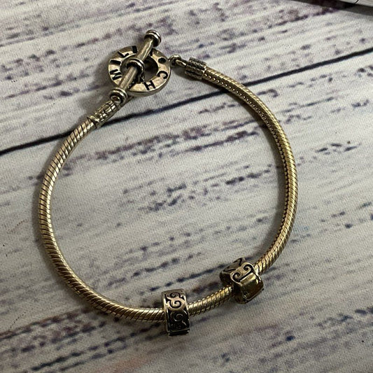 CHAMILIA Sterling Toggle Clasp 7" Bracelet- 19.69g