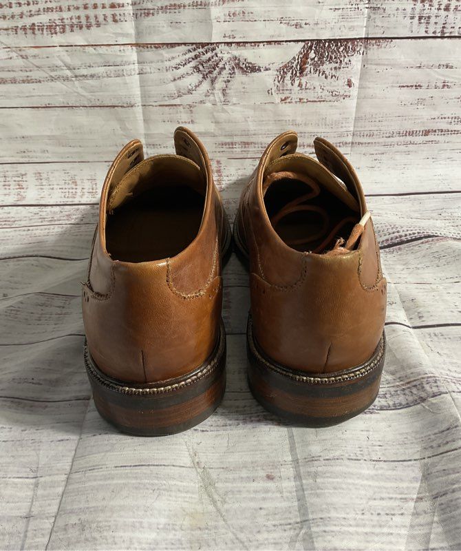 Cole Haan Dress Shoes Men's C20322 Size 9.5M Warren Wing Oxford Tan Leather