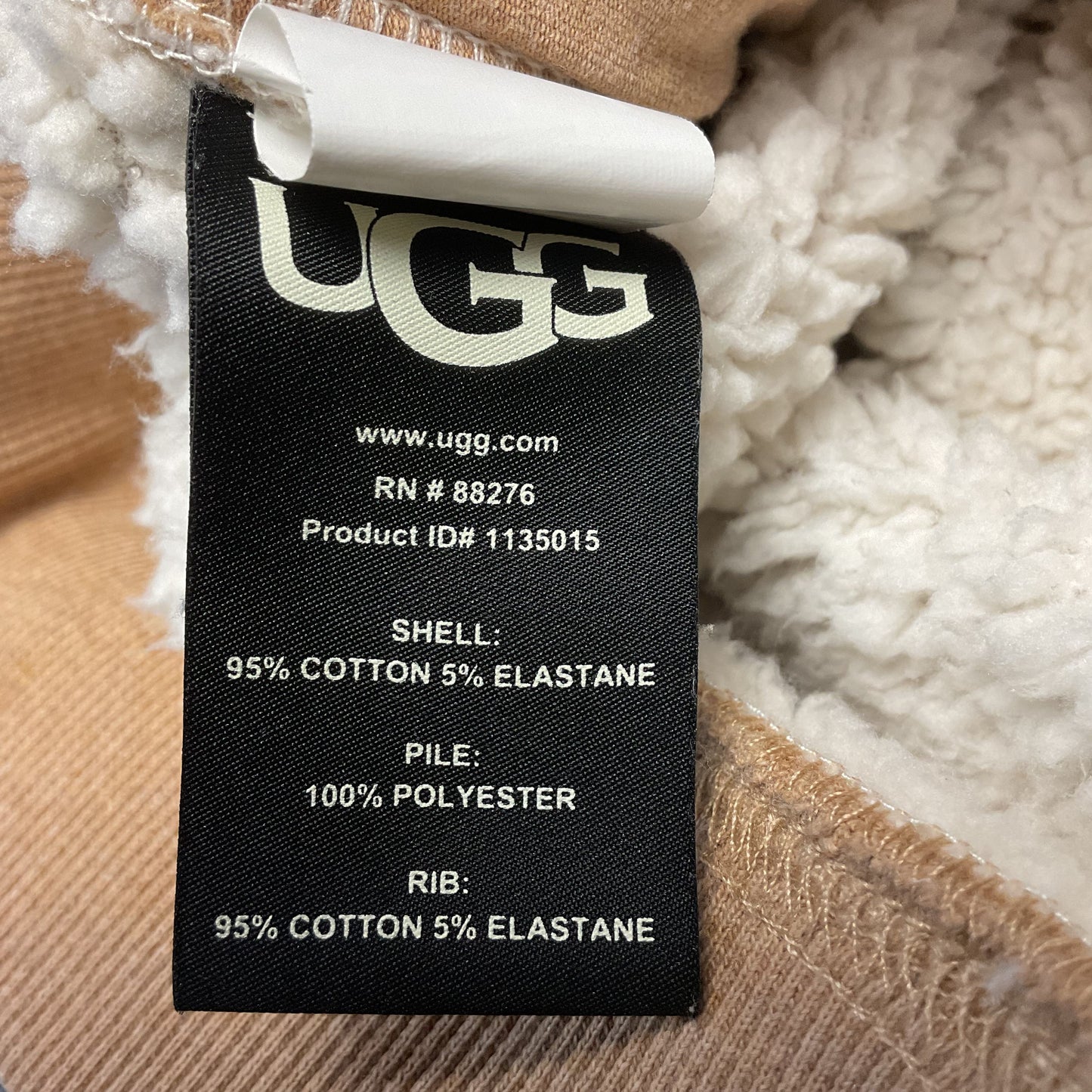 UGG Daylin Bonded Fleece Camel Tan Jogger Pants - Size XL