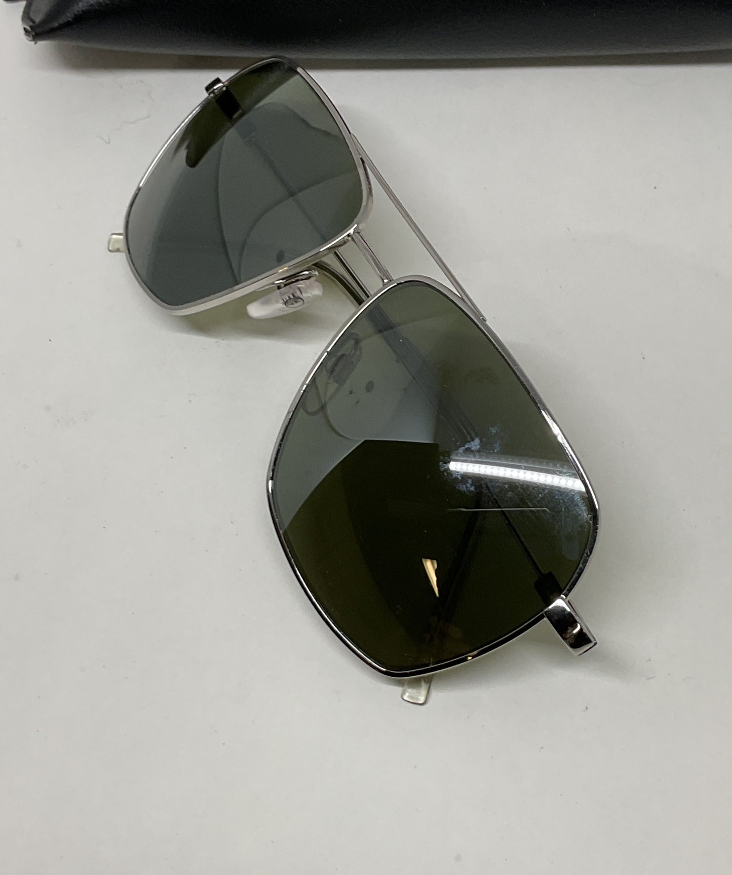 ELECTRIC Silver Frame Men's Sunglasses