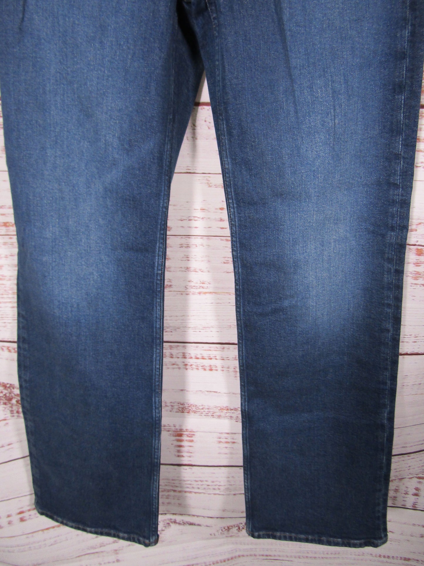 Reformation Women's Blue Denim Mid-Rise Wide Leg Jeans Size 27