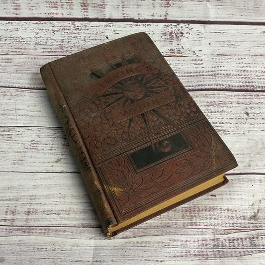 Washington Irving The Sketch Book Of Geoffrey Crayon 1890s Hardcover Book