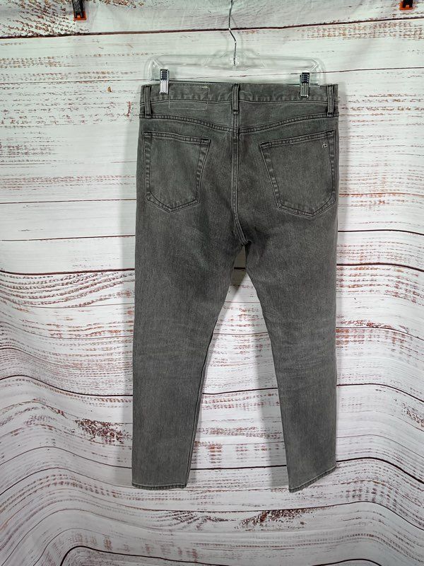 Rag & Bone Jeans Men's 31x30 Gray Fit 2 Slim Cotton Blend