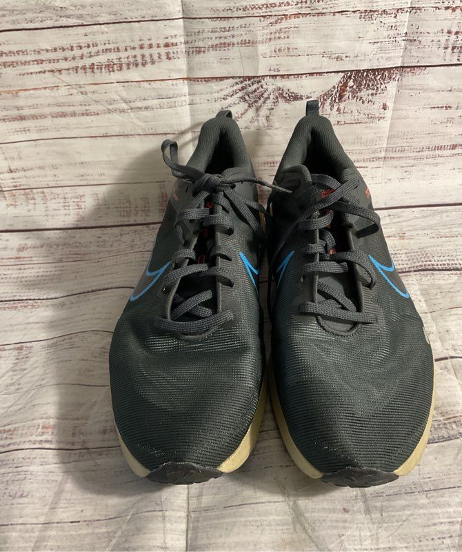 Nike Downshifter 12 Men's Running Shoes Size 12 Dark Grey Laser Blue DD9293-008