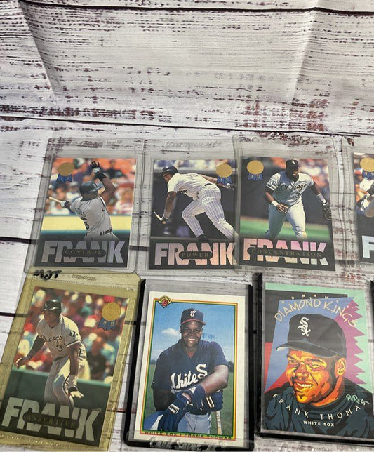 Vintage Lot Of 18 Frank Thomas Mlb Trading Cards