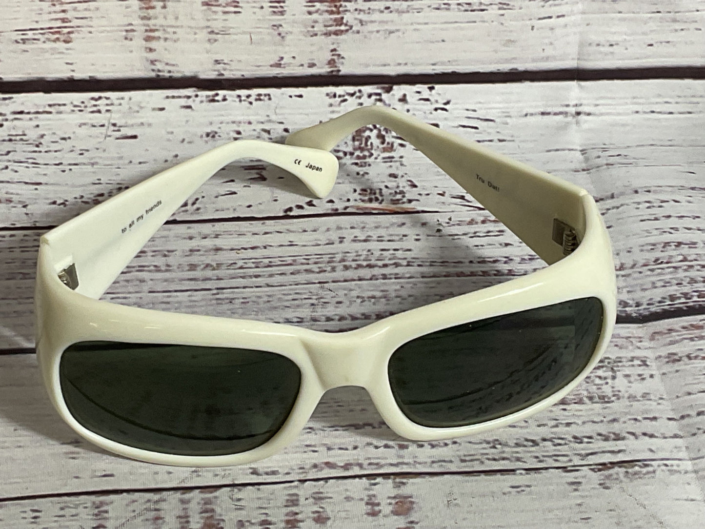 FAB Tru Dat! To All My Friends Women's White Chunky Sunglasses