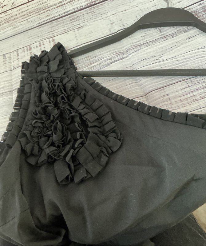 Women's Robert Rodriguez Black Silk Blend One Shoulder Romper Size 0