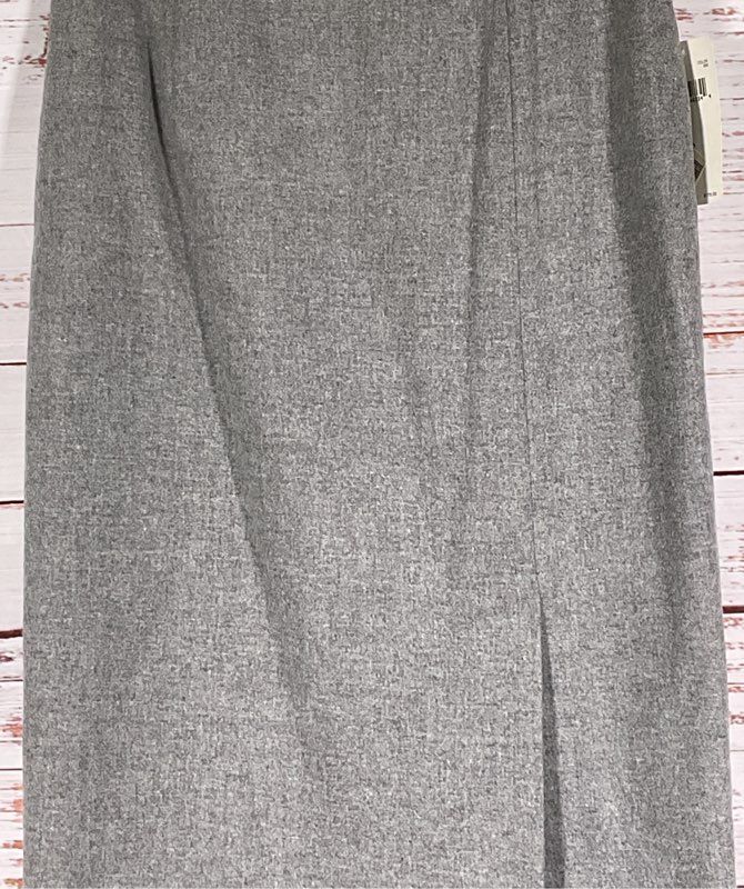 Dana Buchman Wool Blend Pencil Skirt Gray 8