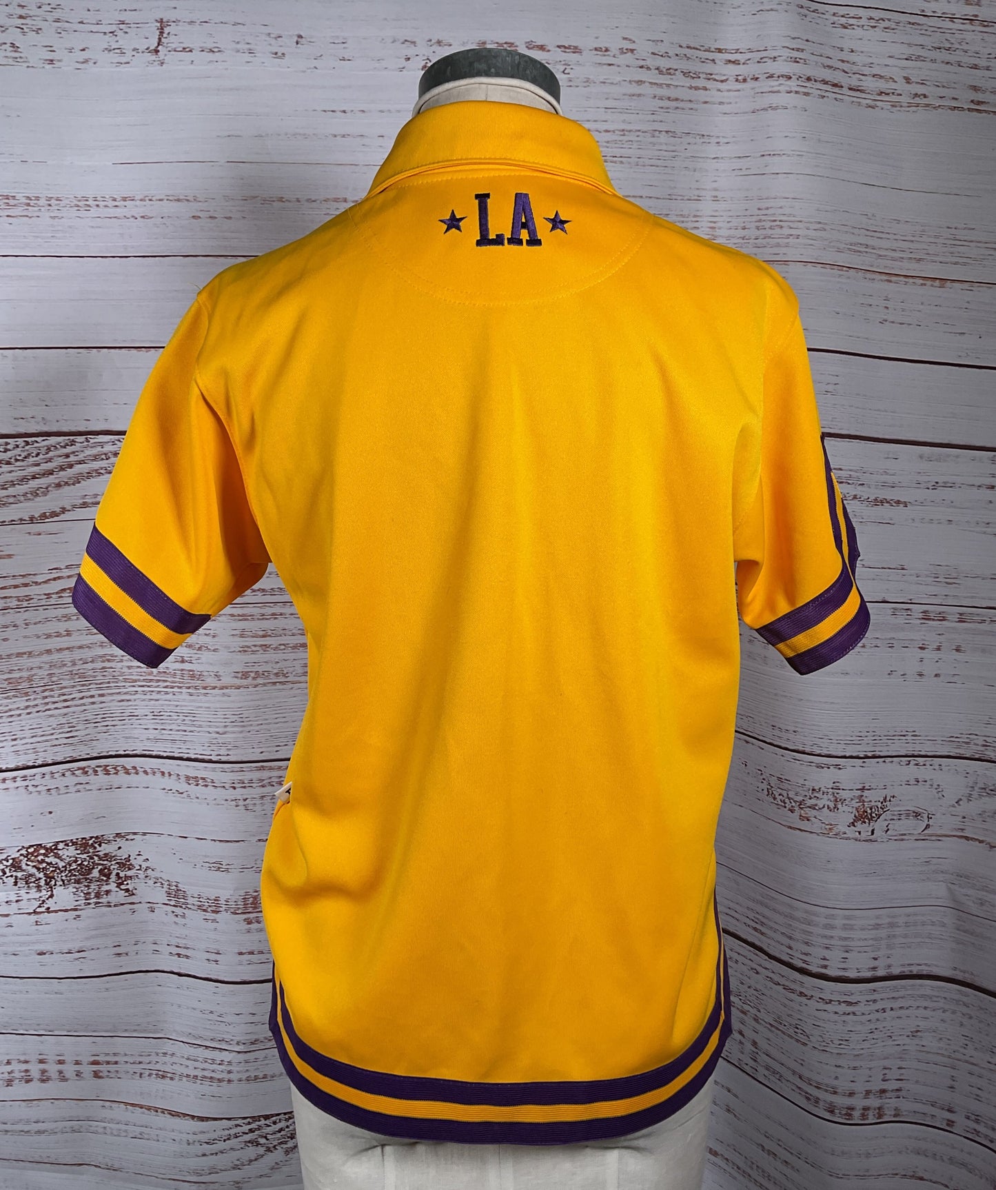 Nike Boy's Vintage Los Angeles Lakers Warmup Jersey Gold M