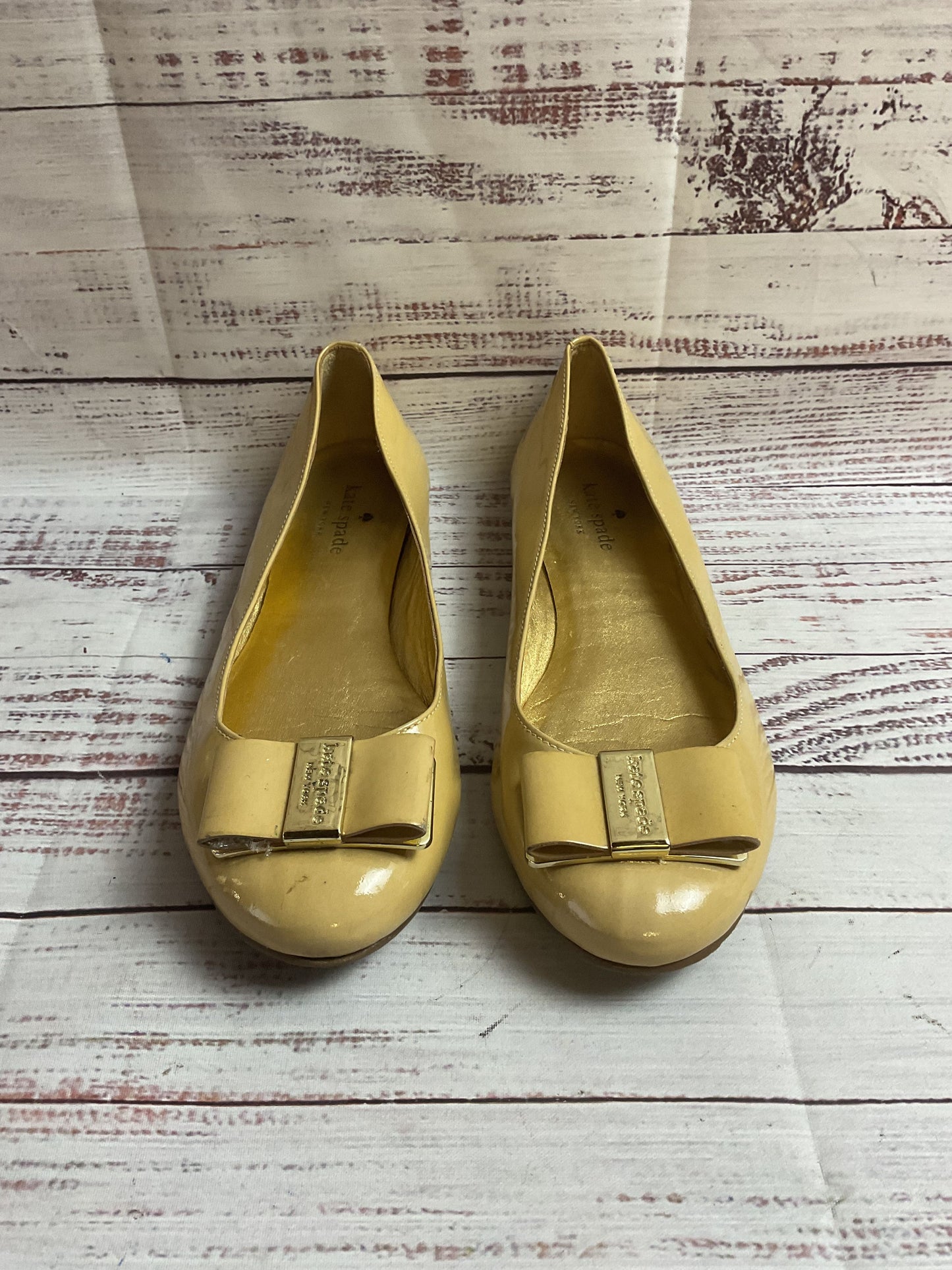 Kate Spade Yellow Slip-On Slide Women 7M