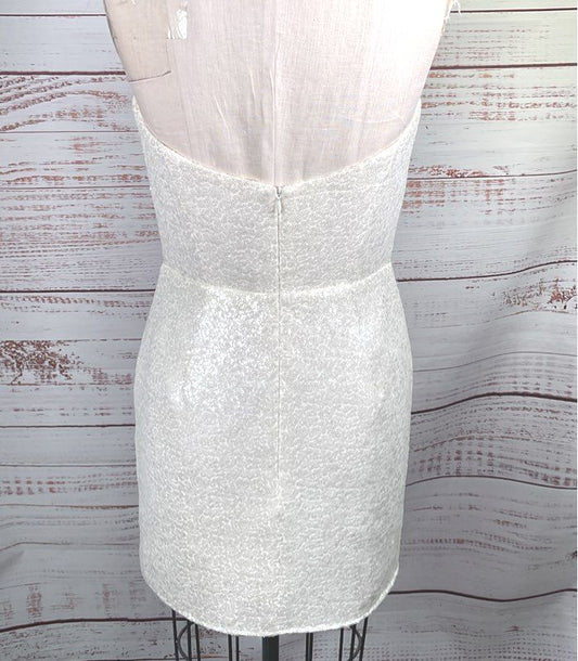 Before By Sarah Seven Patsy Sequin Dress White 8
