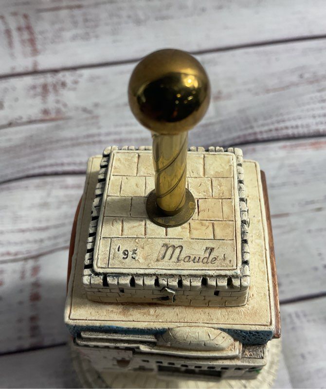 The Many Faces Of Jerusalem Dreidel By Artist Maude Weisser 7" X 4" Signed