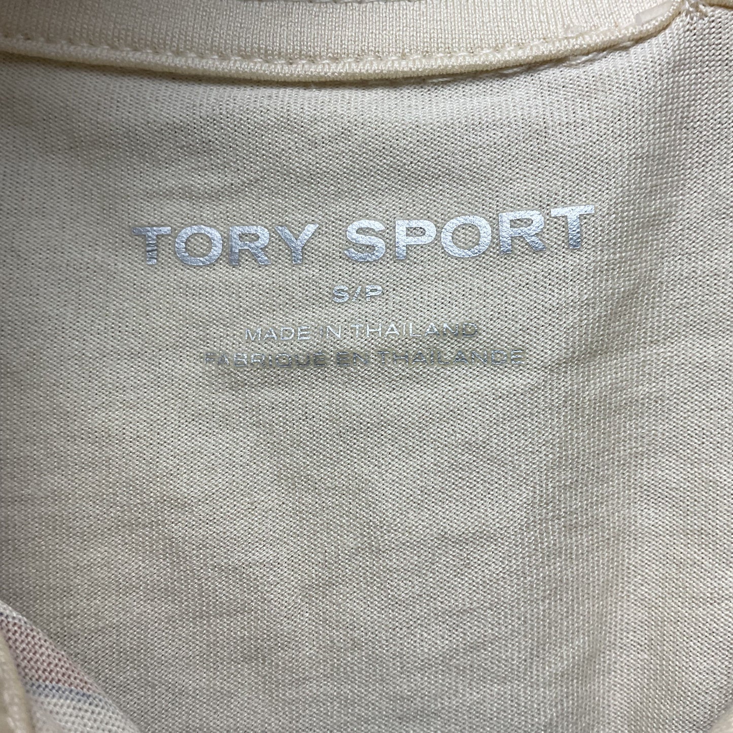 Tory Burch Sport Retro Cotton Embroidered Polo T-shirt - Size S