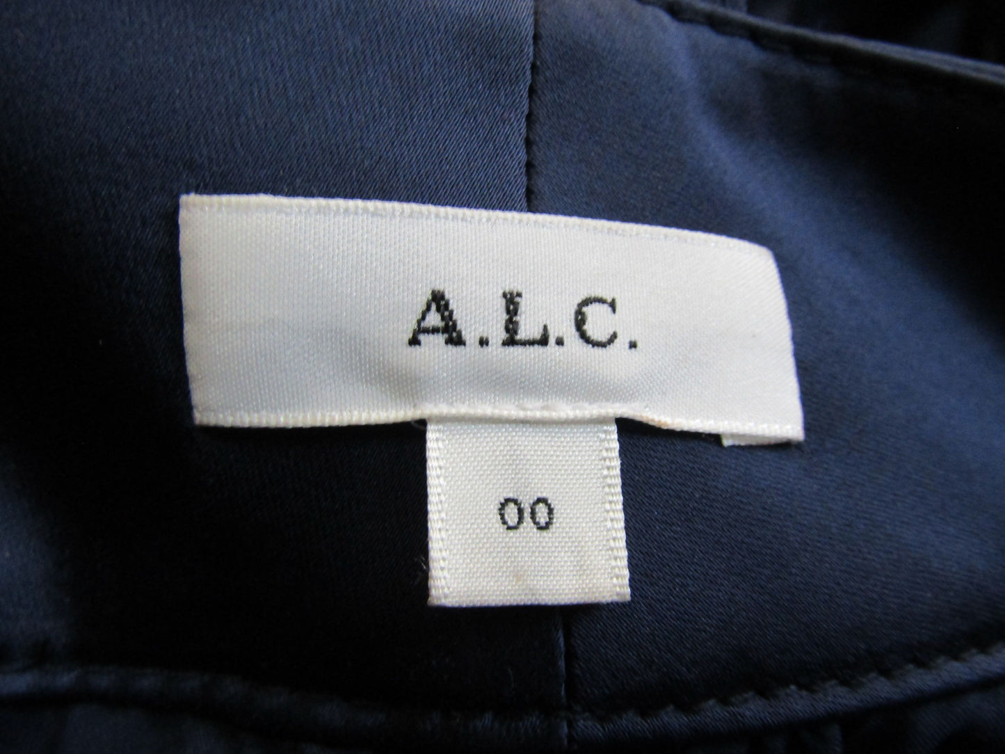 A.L.C. Bryan Women's Navy Blue Satin Cargo Pants Size 00