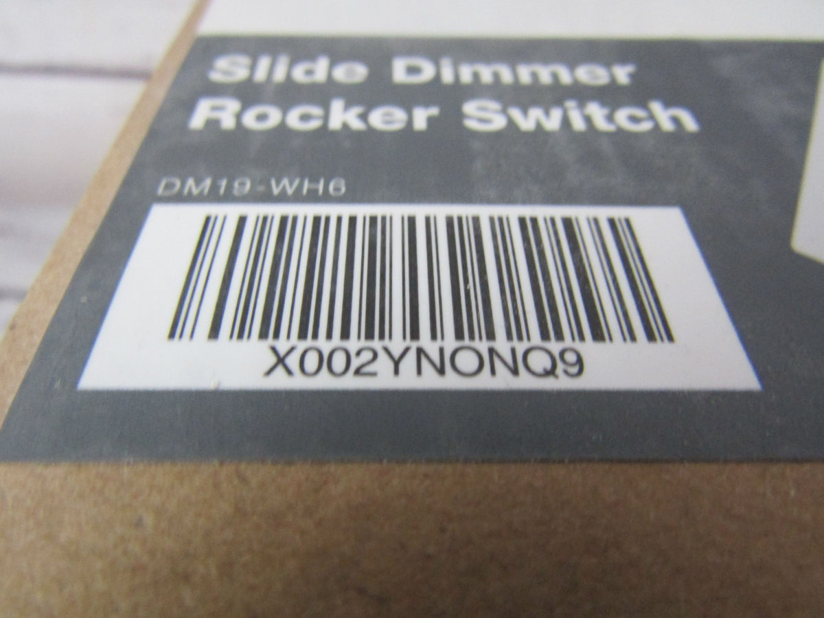 ELEGRP Slide Dimmer Rocker Switch DM19-WH6 Set of 6