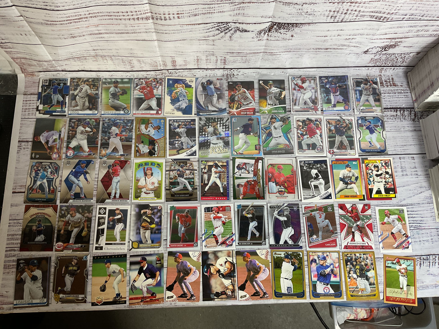 750+ MIXED LOT of Rookie Draft Bowman Chrome Heritage, Prospect Baseball Cards