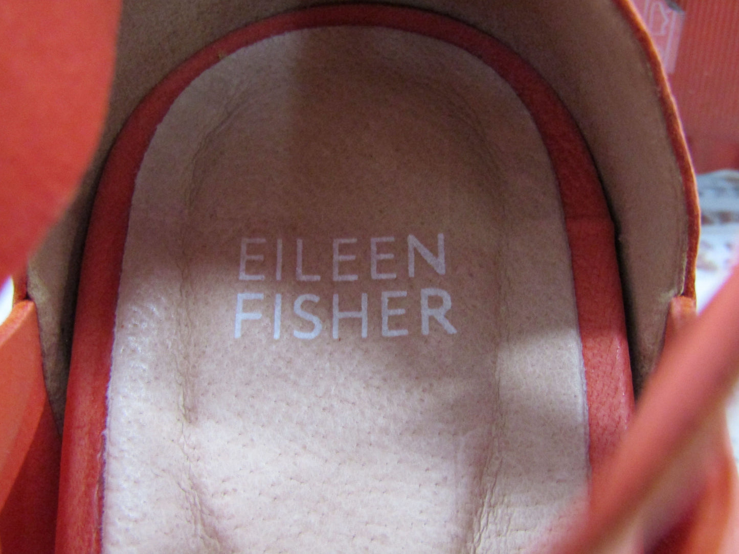 Eileen Fisher Tanelo Women's Orange Suede Sandals Size 7