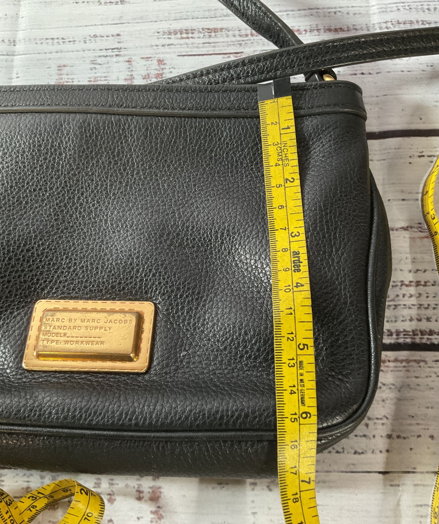 Marc by Marc Jacobs Black Leather Crossbody Shoulder Bag