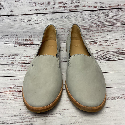 Ugg Vista Grey Moccasin Nubuck Ballet Driving Flat Women Size 10