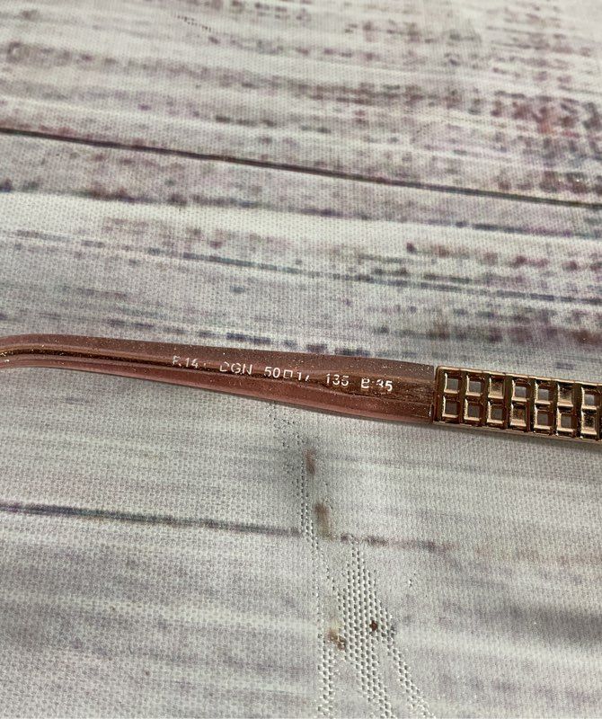 Tura R141 Rose Gold 50-17 135 Rose Gold Diamond Edges Frames Only