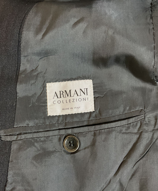 Armani Collezioni Black Men's Italian Sports Coat and Pants Set -Size 44 Regular