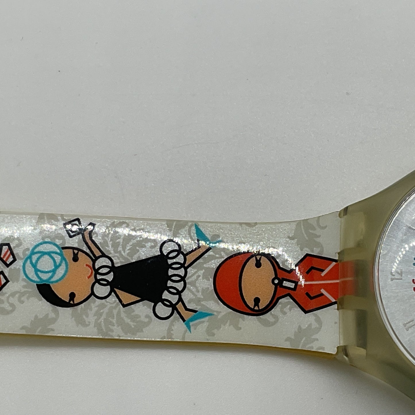 SWATCH Touch Game Dressin' Day STGK103 Watch- NEVER WORN- NEEDS BATTERY