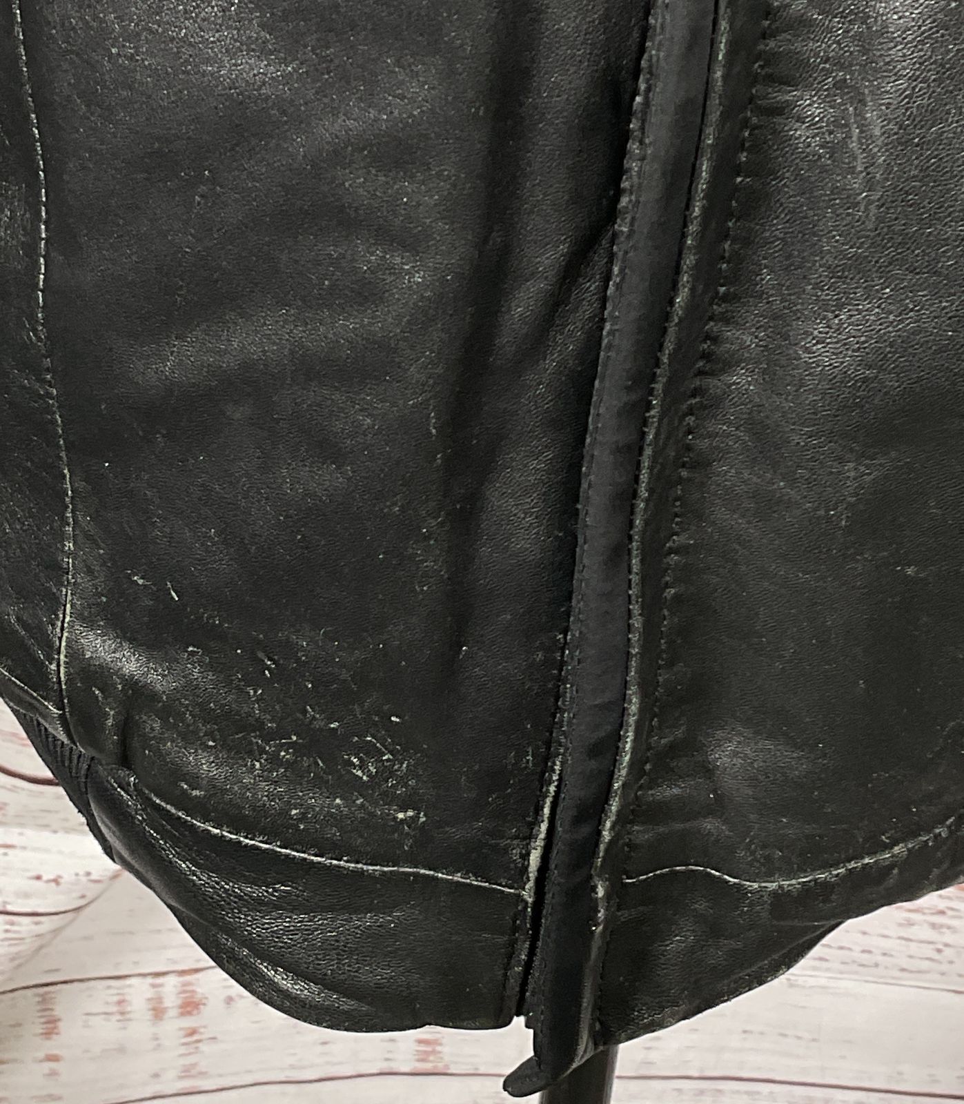 Boss Hugo Boss Lamb Leather Bomber Jacket Black L