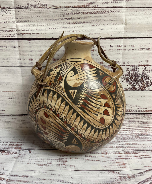 Hand Made Pottery Mata Oritz Water Vase Signed. Lupe and Rey Rodriguez