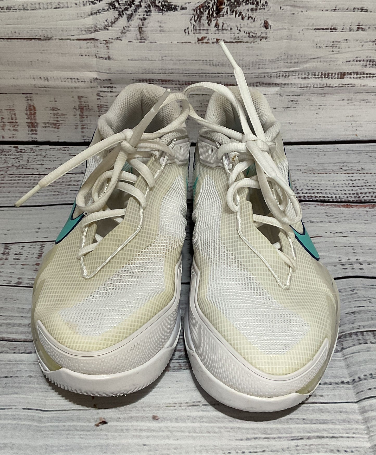 Nike Men's Court Air Zoom Vapor Pro White Dynamic Turquoise 6.5
