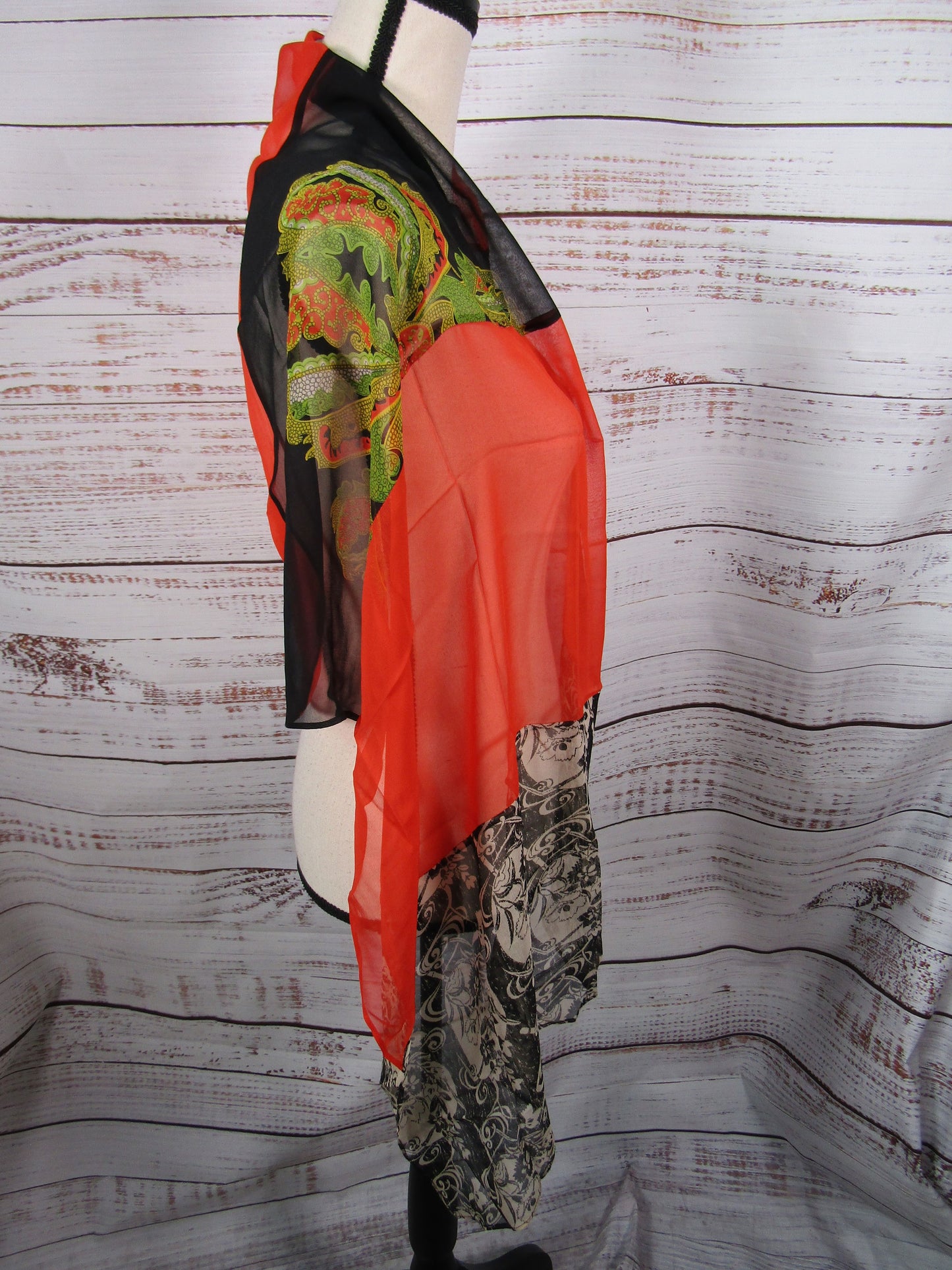 Harari Women's Multi-Color Silk Wrap Made in The U.S.A.