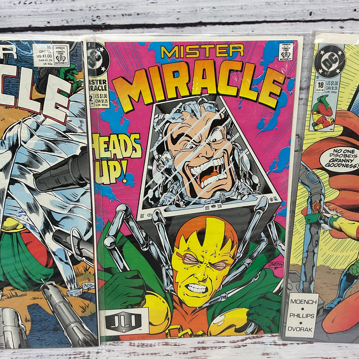 Mister Miracle Issues 10,11,12,18 Marvel Comics 1989 Lot Of 4 Comics