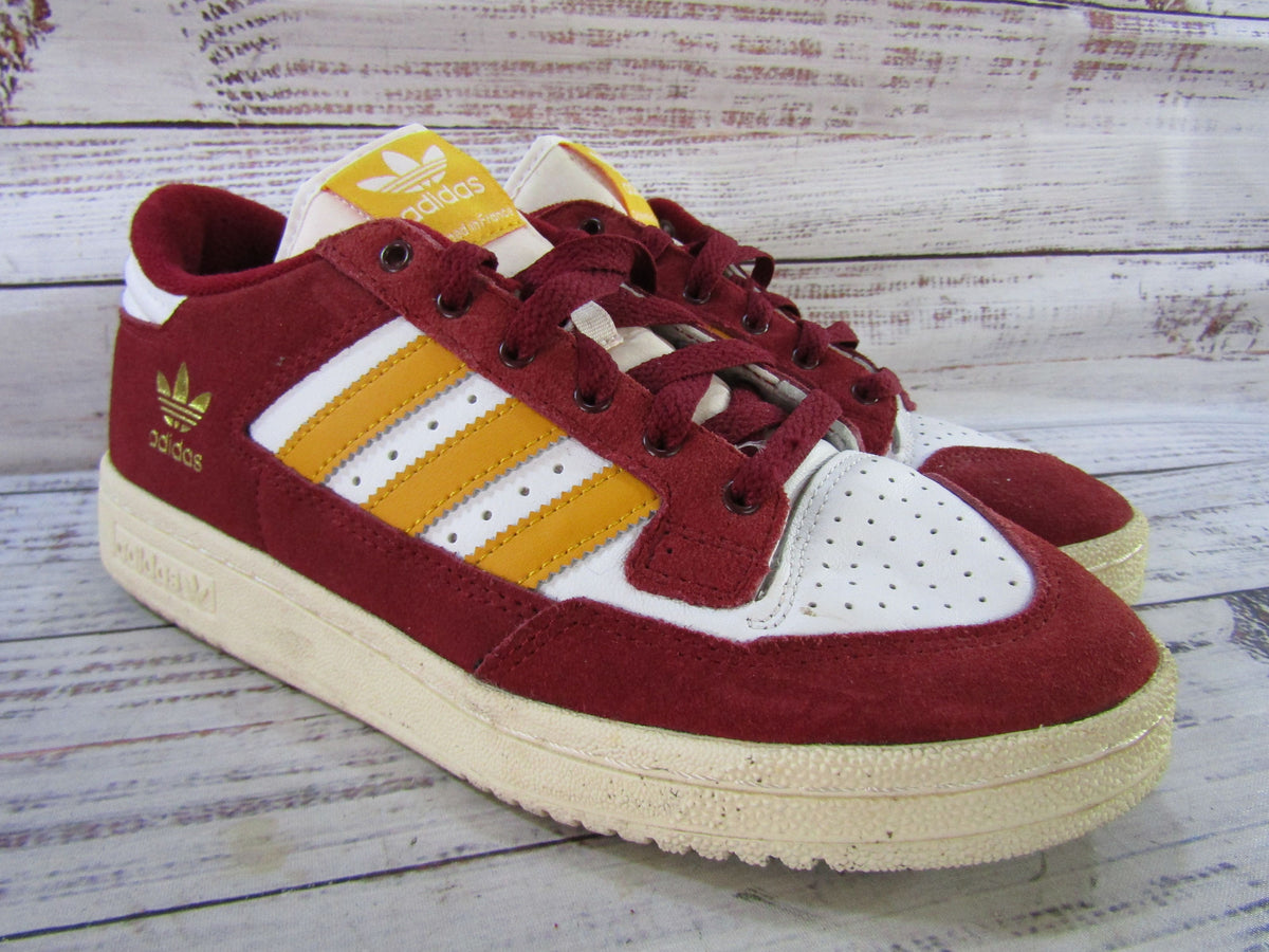 Adidas Centennial 85 Low Men's Collegiate Burgundy Gold Sneakers Size 7 HQ7047