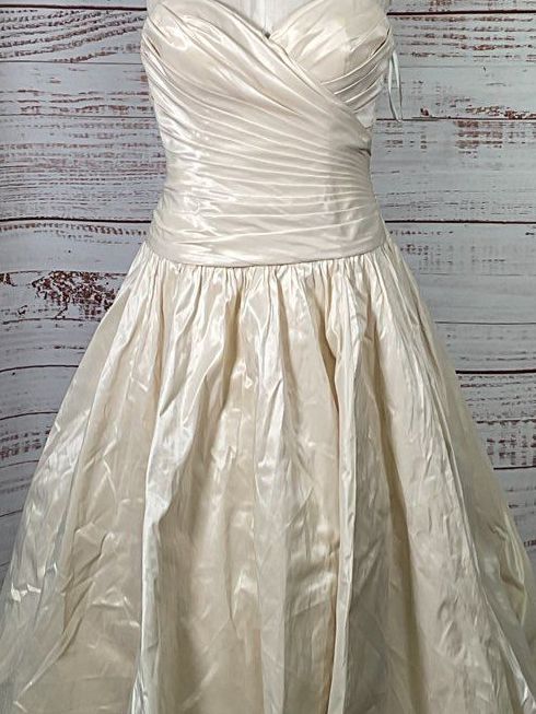 Wtoo Watters 84643 Hi-Low Wedding Gown Dress Ivory
