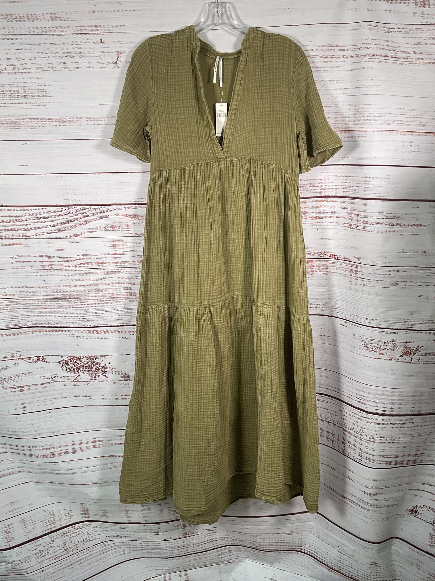 Antropologie Green Short Sleeve Dress NWT - Size XS