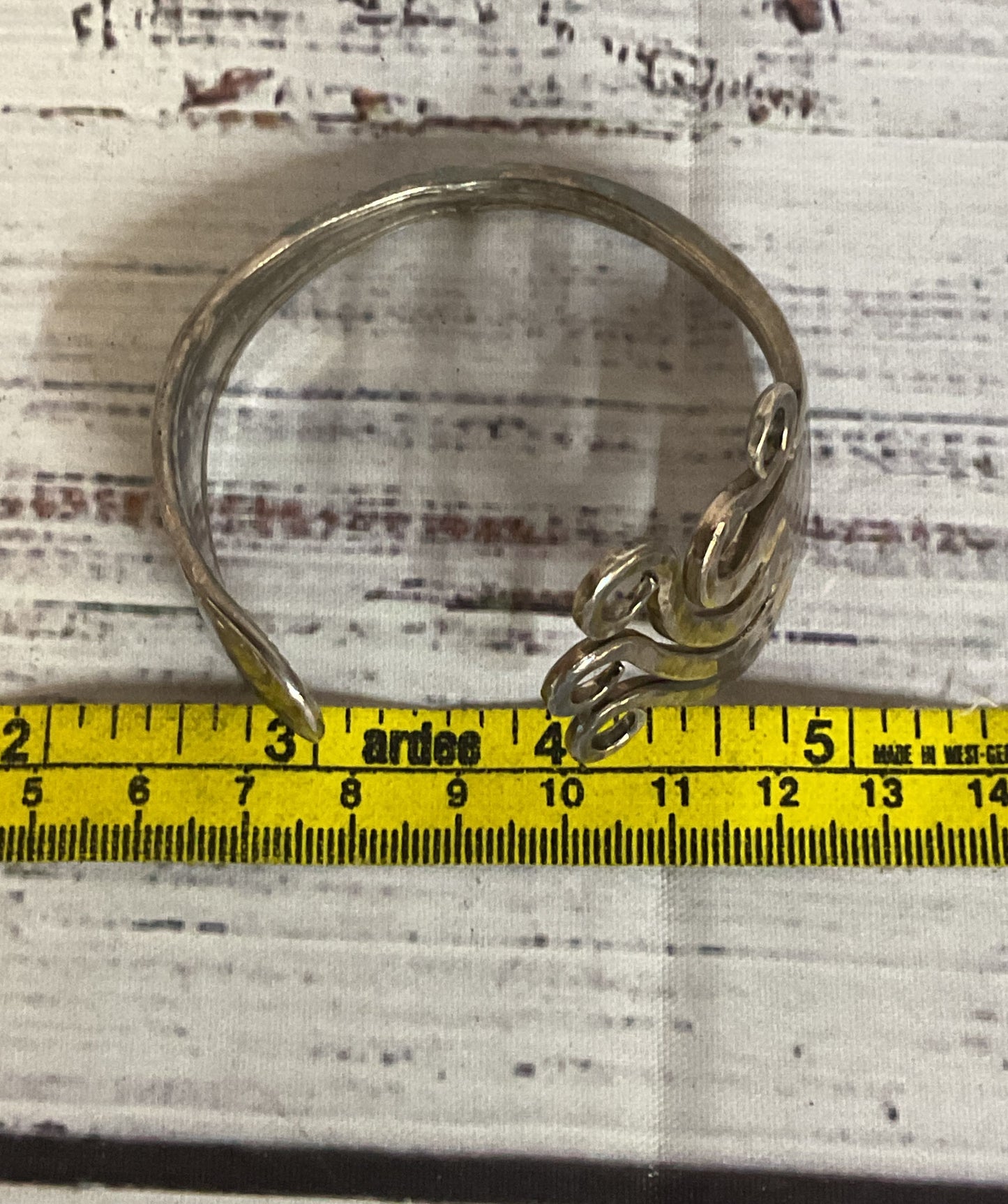 CBS90 Silver Plated Vintage Fork Bracelet