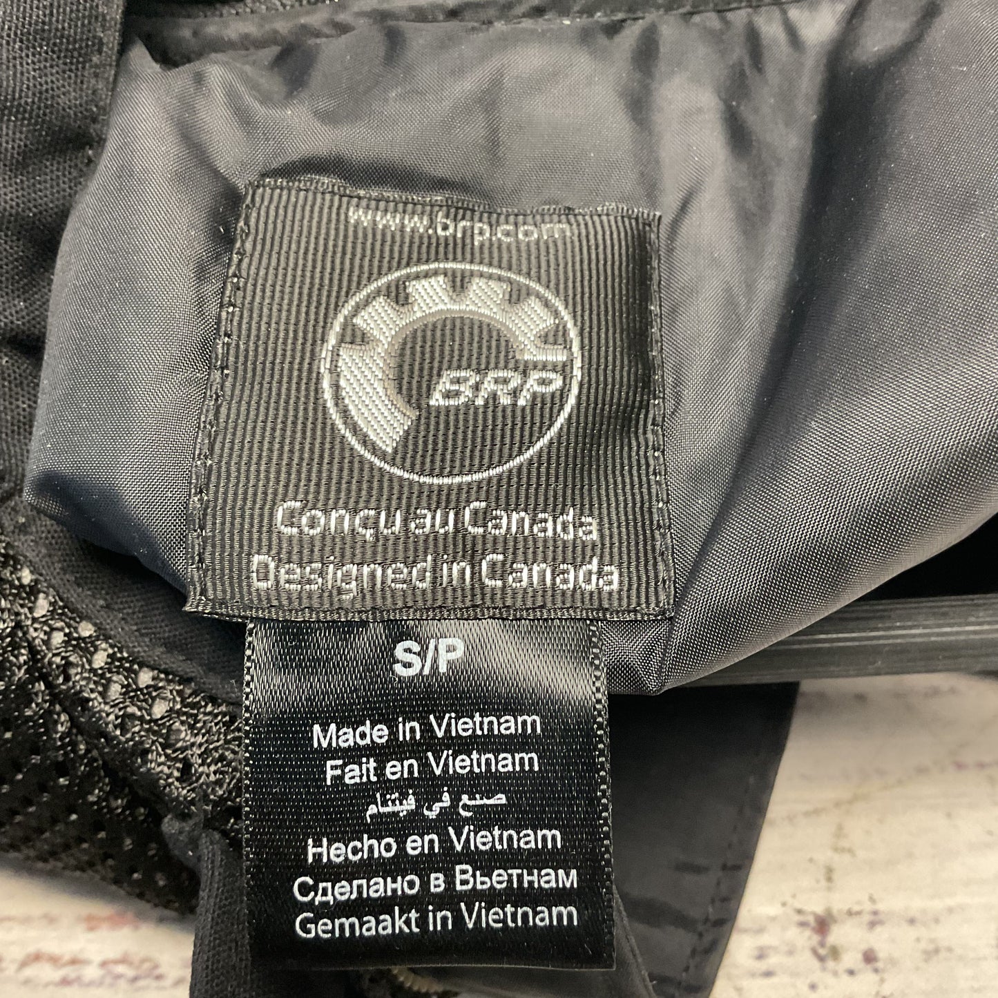 Can-Am Black Mesh Double Layered Motorcycle Riding Jacket - Size S